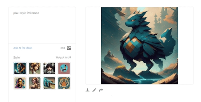 como hacer pixel art con hotpot ai